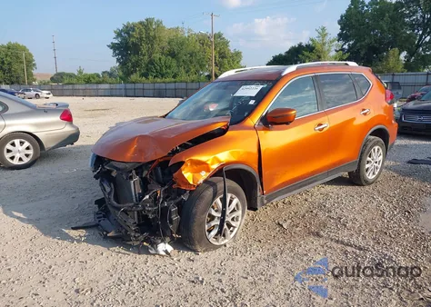 2017 Nissan Rogue Sv из США, поврежденный, VIN JN8AT2MV6HW017315